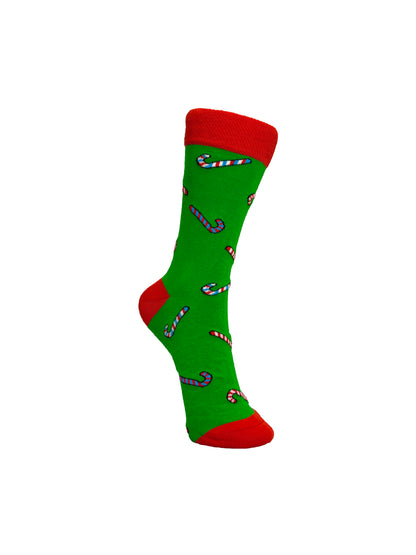 Candy Cane Christmas Socks