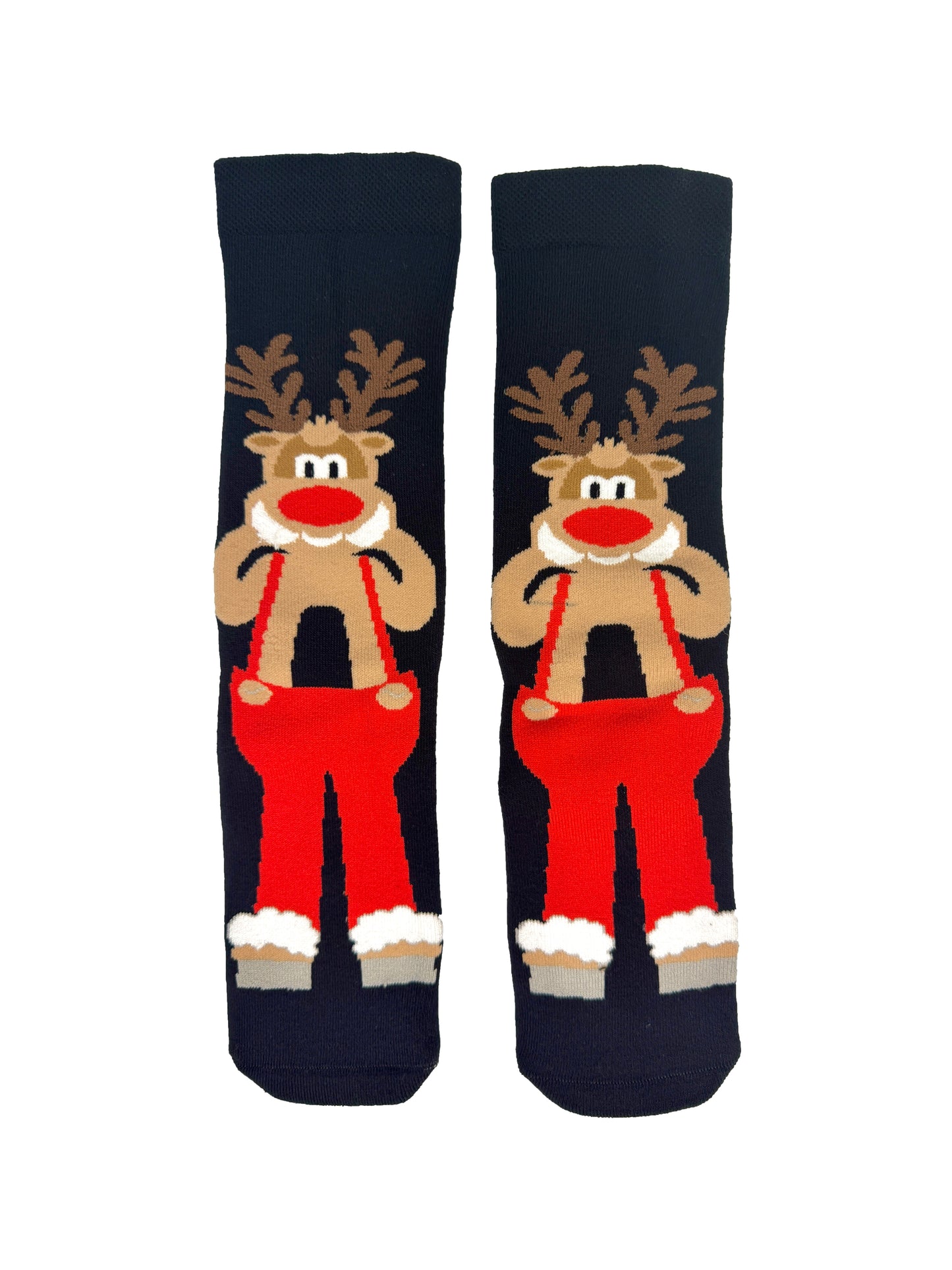 Festive Reindeer Christmas Socks