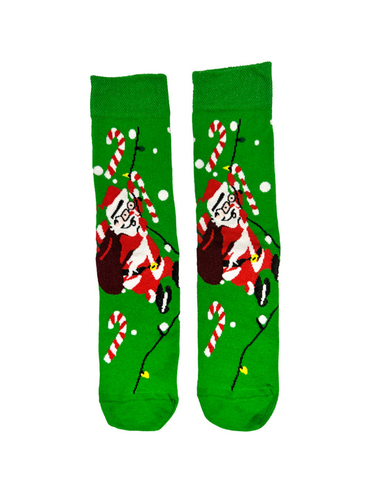 Santa's Sugar Rush Christmas Socks