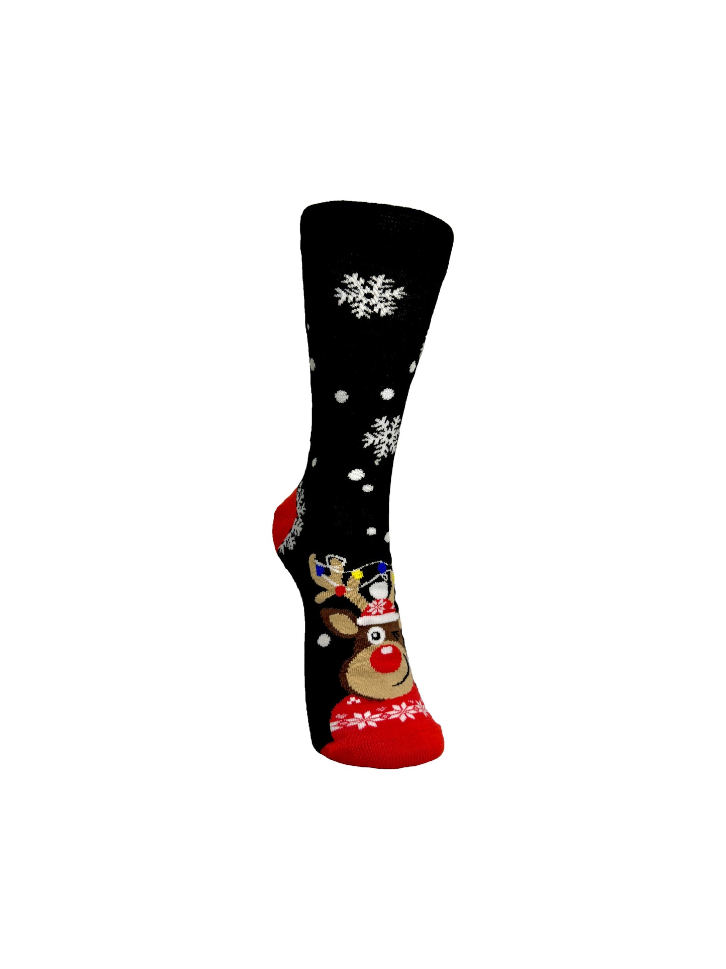 Snow Globe Reindeer Christmas Socks