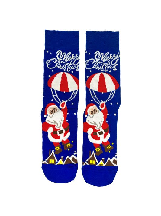 Santa's Airborne Christmas Socks