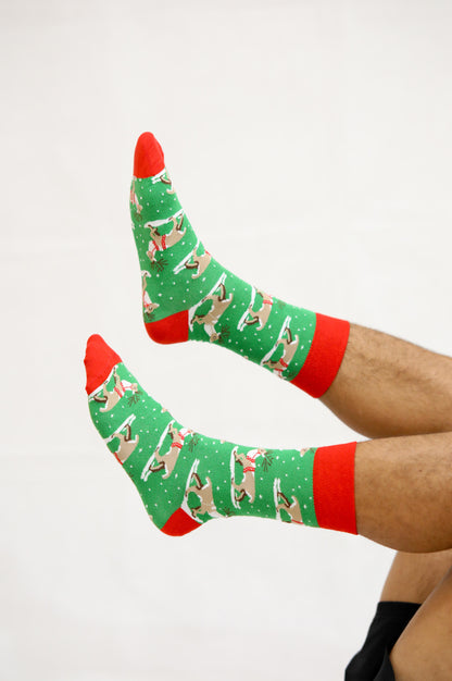 Reindeer Gala Christmas Socks